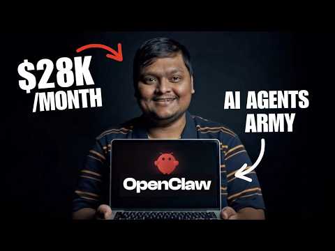 I Built an AI Agents Army with OpenClaw to Run my $28k/mo Startup