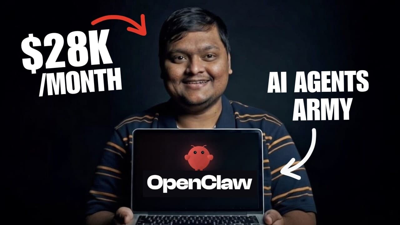 I Built an AI Agents Army with OpenClaw to Run my $28k/mo Startup